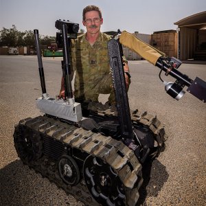 Talon Explosive Ordnance Disposal Robot at Australia's main operating base in Middle East